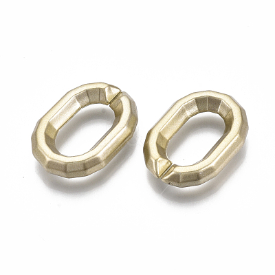 Spray Painted CCB Plastic Linking Rings CCB-R104-15-02-1