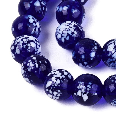 Handmade Lampwork Beads Strands LAMP-Q041-11F-1