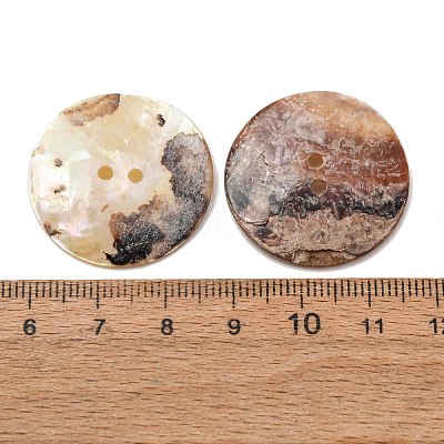 2-Hole Natural Akoya Shell Buttons SH-CBA1323-01B-1