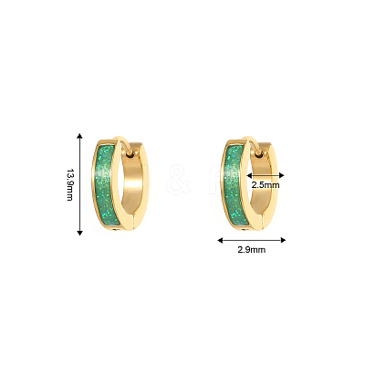 Stylish 304 Stainless Steel Hoop Earrings for Daily Wear AC1894-2-1