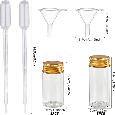 Round Glass Storage Containers for Cosmetic GLAA-BC0001-12A-1