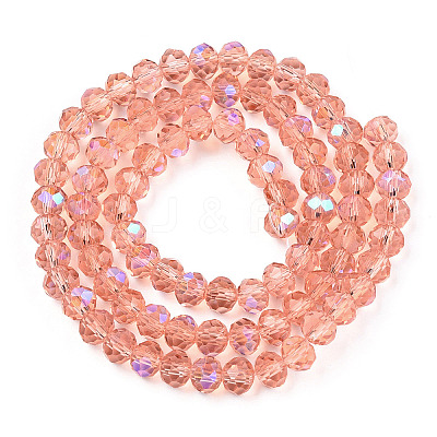Electroplate Glass Beads Strands EGLA-A034-T4mm-L24-1