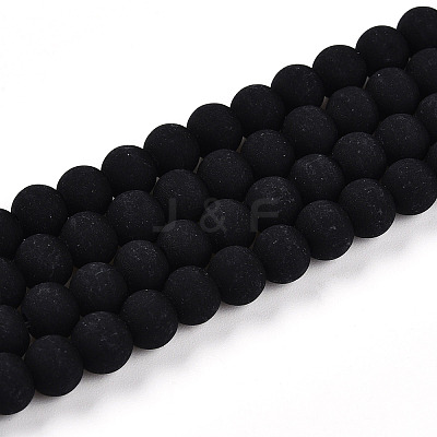 Opaque Glass Beads Strands GLAA-T032-P6mm-MD01-1
