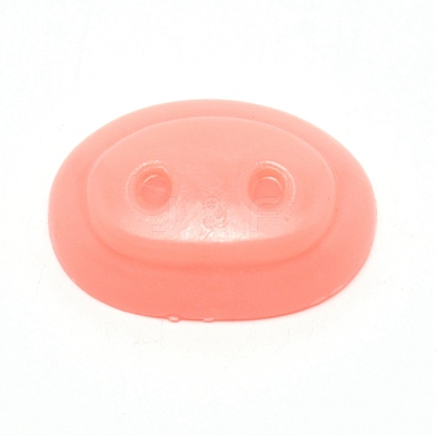 Oval Plastic Craft Pig Nose DIY-WH0301-62C-1