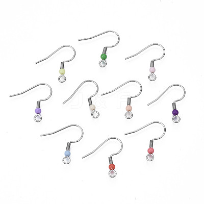 304 Stainless Steel Earring Hooks STAS-S057-63-1