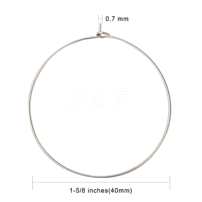 316 Surgical Stainless Steel Wine Glass Charms Rings X-STAS-L214-01B-1