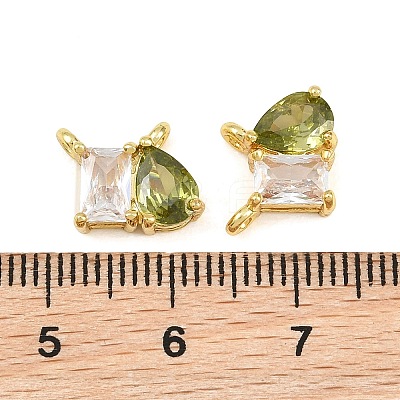Brass Pave Cubic Zirconia Charms CU-CBA6A75-03G-11-1