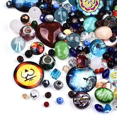 Mixed Style Glass Pendants/Cabochons/Beads FIND-Q083-03-1