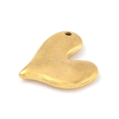 304 Stainless Steel Heart Pendants STAS-R162-01G-03-1