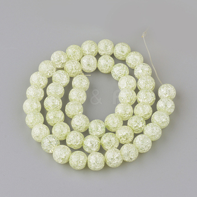 Synthetic Crackle Quartz Beads Strands X-GLAA-S134-8mm-08-1