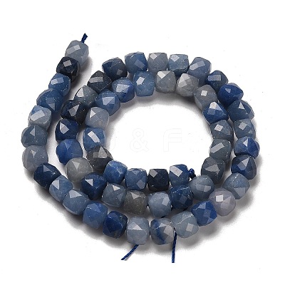 Natural Blue Aventurine(Dyed & Heated) Beads Strands G-H078-C22-01-1