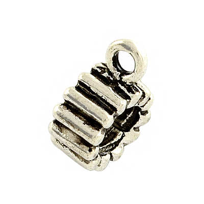 Tibetan Style Alloy Tube Bails TIBE-30172-AS-LF-1