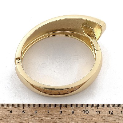 Alloy Hinged Bangles for Women BJEW-D312-05G-1