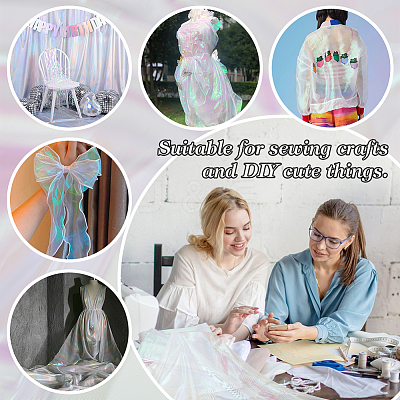 Laser Gauze Fabric DIY-WH0308-421C-1