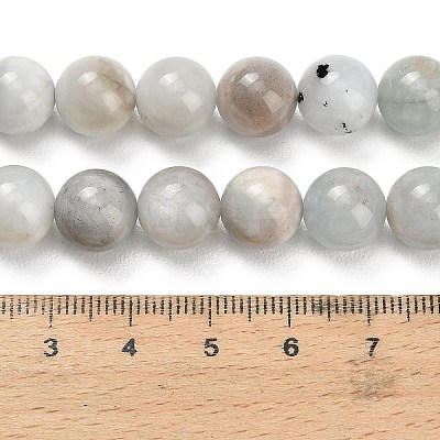 Natural Aquamarine Beads Strands G-F591-29A-10mm-02-1