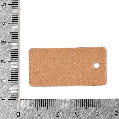 100Pcs Kraft Paper Word Thank You with Love Printed Gift Tags CDIS-H007-12A-1