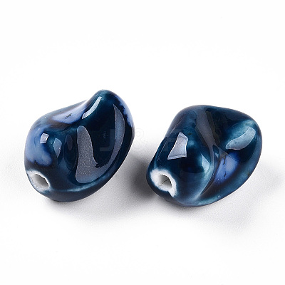 Handmade Porcelain Beads PORC-N008-06C-1