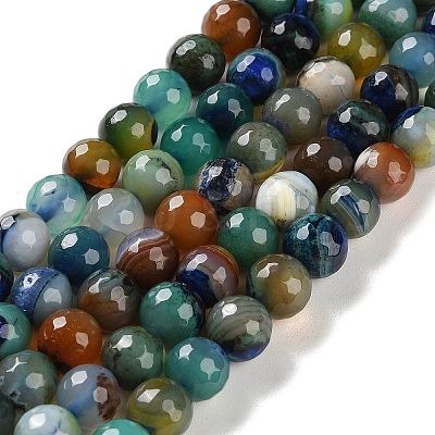 Natural Fire Crackle Agate Beads Strands G-M437-A01-01E-1