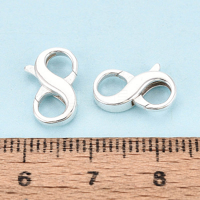 925 Sterling Silver Double Opening Lobster Claw Clasps STER-T008-73S-02-1