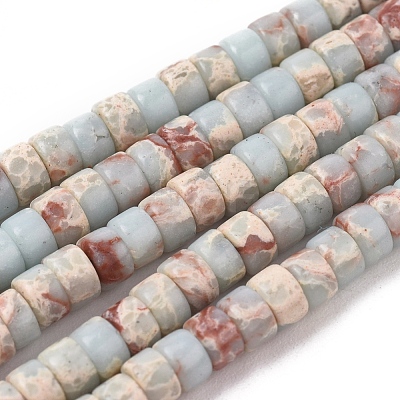 Synthetic Aqua Terra Jasper Beads Strands G-F631-A31-1