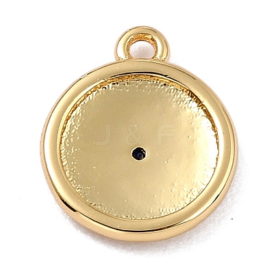 Brass Micro Pave Cubic Zirconia Charms ZIRC-I054-13G-03-1