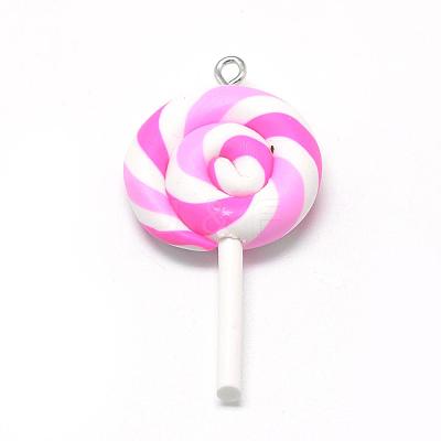 Handmade Polymer Clay Big Pendants CLAY-Q240-007E-1
