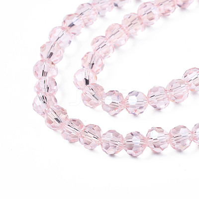 Electroplate Glass Bead Strands EGLA-R015-4mm-9-1