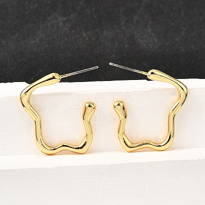 304 Stainless Steel Stud Earrings EJEW-D307-01G-1