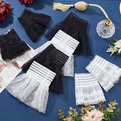 2 Pairs 2 Style Polyester Oversleeves AJEW-NB0004-03B-1