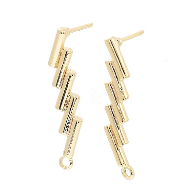 Brass Stud Earring Finding KK-C031-22G-1