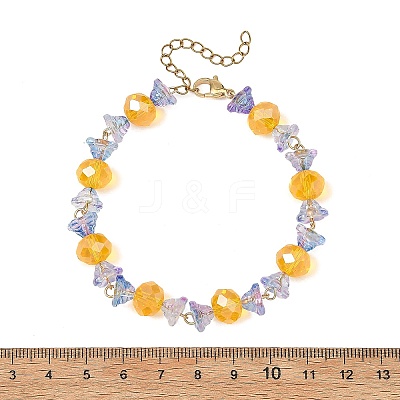 Halloween Glass Beaded Bracelets for Women BJEW-JB14451-1