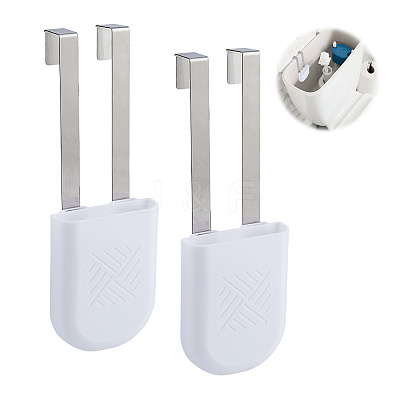 Stainless Steel & ABS Plastic Toilet Tank Cleaning Tablet Holder AJEW-WH0817-026-1