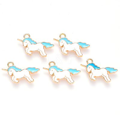 Alloy Enamel Pendants ENAM-S121-036B-1