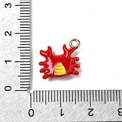 Zinc Alloy Enamel Pendants FIND-I044-17B-1-1
