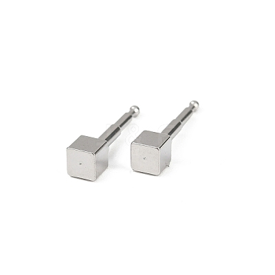 Brass Stud Earrings for Women EJEW-G441-05B-P-1
