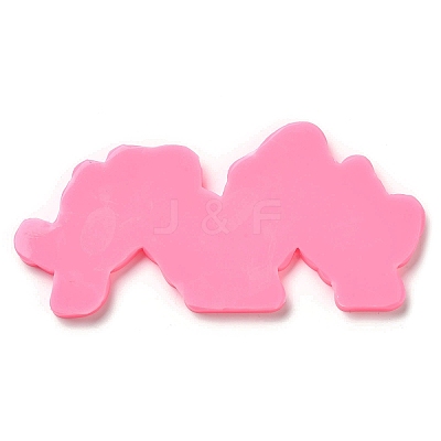 Fitness Theme Silicone Keychain Pendant Molds LS-AJEW-M221-05-1