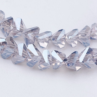 Electroplate Glass Beads Strands EGLA-J145-4mm-PL03-1