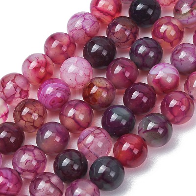 Natural Dragon Veins Agate Beads Strands GG-CBA9070-A01-01-1