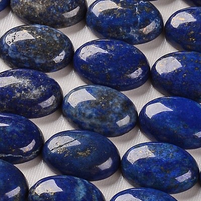 Dyed Natural Lapis Lazuli Oval Cabochons X-G-J329-17-22x30mm-1