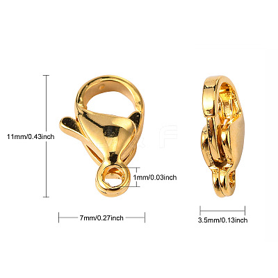 304 Stainless Steel Lobster Claw Clasps LS-STAS-R050-11x7mm-02-1