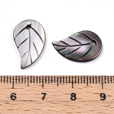 Natural Black Lip Shell Carved Pendants SHEL-N036-20-1