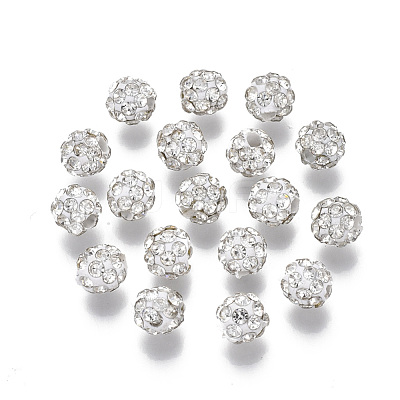 Polymer Clay Rhinestone Beads RB-S055-42-1