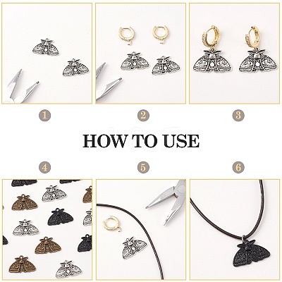 30Pcs 3 Colors Tibetan Style Alloy Pendants FIND-SZ0003-48-1