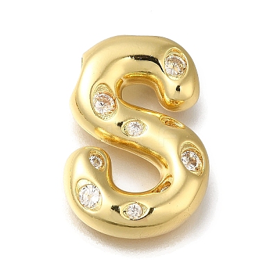 Brass with Cubic Zirconia Pendant X-KK-Q818-03S-G-1