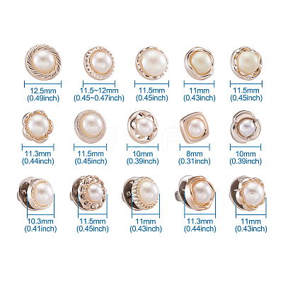 Safety Brooches & 1-Hole Shank Buttons Sets BUTT-TA0001-02-1