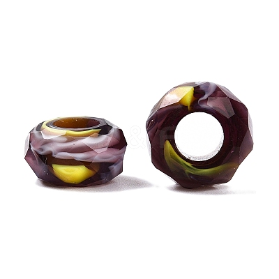 Two Tone Glass European Beads LS-GDA009-4-1
