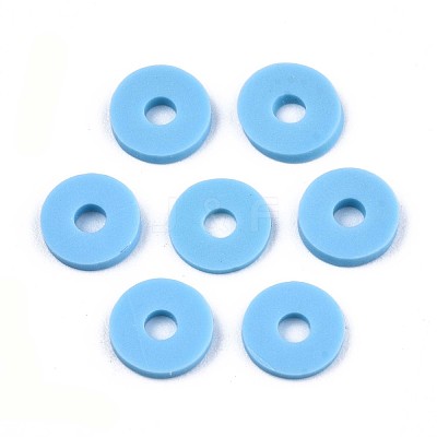 Handmade Polymer Clay Beads Strands CLAY-R089-8mm-Q069-1