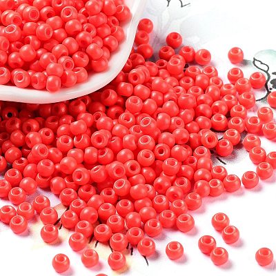 Baking Paint Glass Seed Beads SEED-H002-I-B513-1