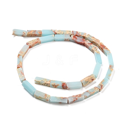 Synthetic Imperial Jasper Dyed Beads Strands G-D077-C01-11-1
