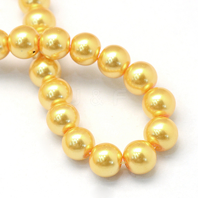 Baking Paint Glass Pearl Bead Strands HY-Q003-3mm-56-1
